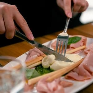 St Domenico antipasto — prosciutto and fior di latte
